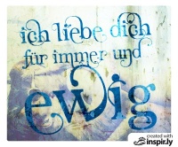 Ich liebe dich für immer und ewig