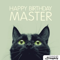happy birthday master