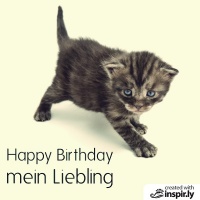 Happy Birthday mein Liebling