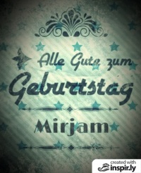 Alles Gute zum Geburtstag