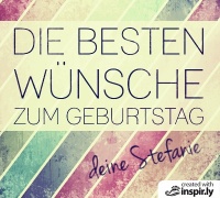 Die besten Wünsche zum Geburtstag